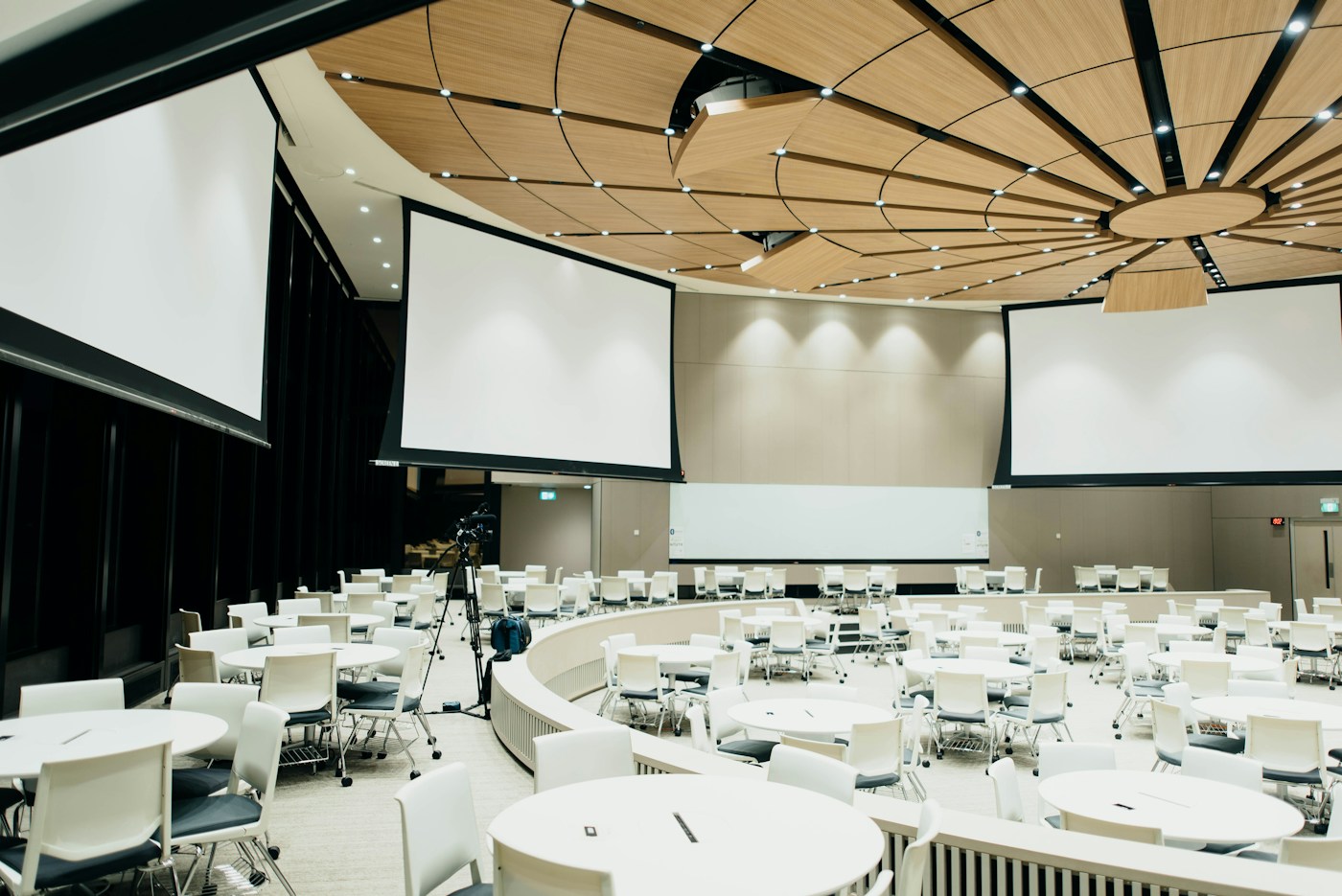 Modern conference venue ready for a gathering
